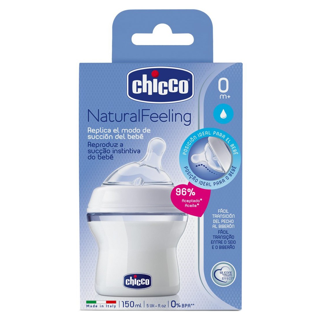 Imagen de Chicco Natural Feeling biberón 150ml