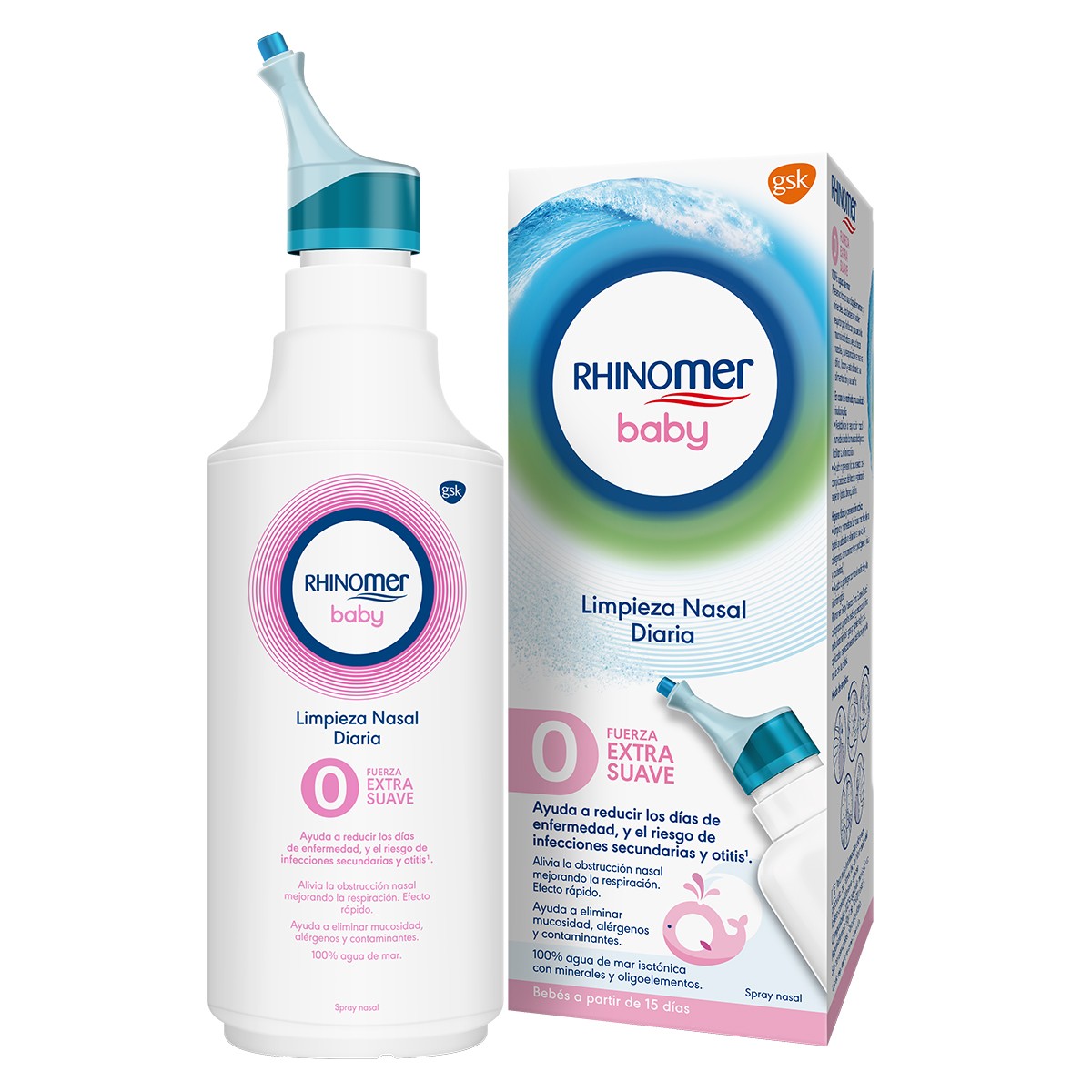 Imagen de Rhinomer fuerza exsuave baby spray 115ml