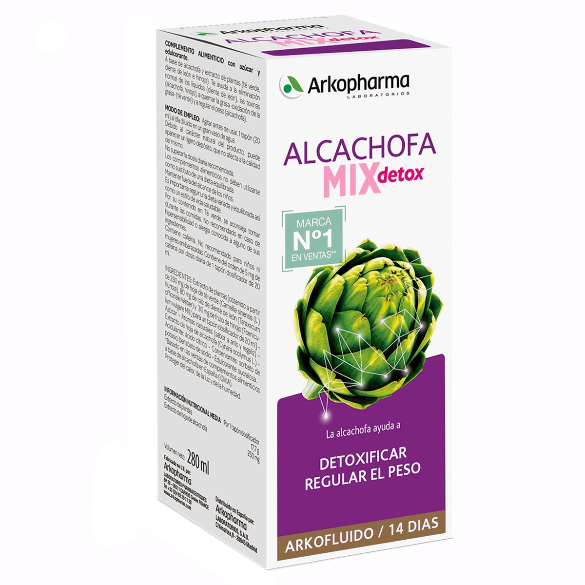 Imagen de ARKOFLUIDO ALCACHOFA MIX 280 ML