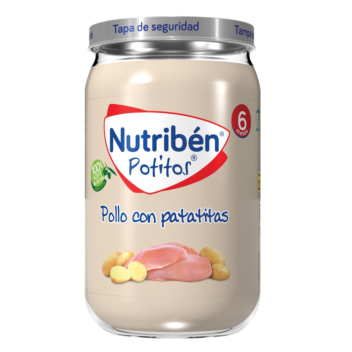 Imagen de Nutribén Potito pollo con patatitas 235gr