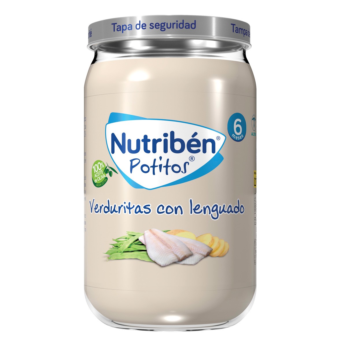 Imagen de Nutribén Potito verduritas con lenguado 235gr