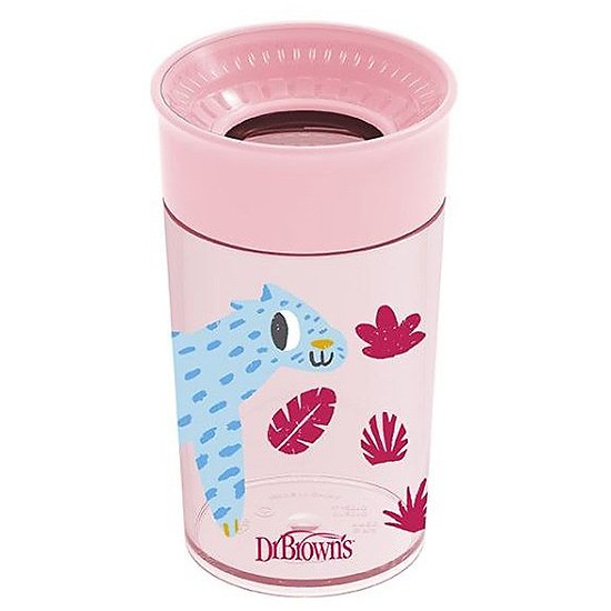 Imagen de DrBrown's vaso 360º sin boquilla sin asas rosa 300ml