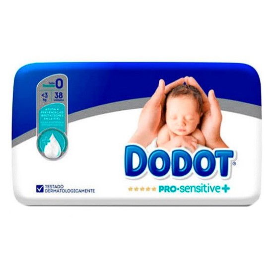 Imagen de Dodot Pañal pro sensitive T/0  3kg  38uds