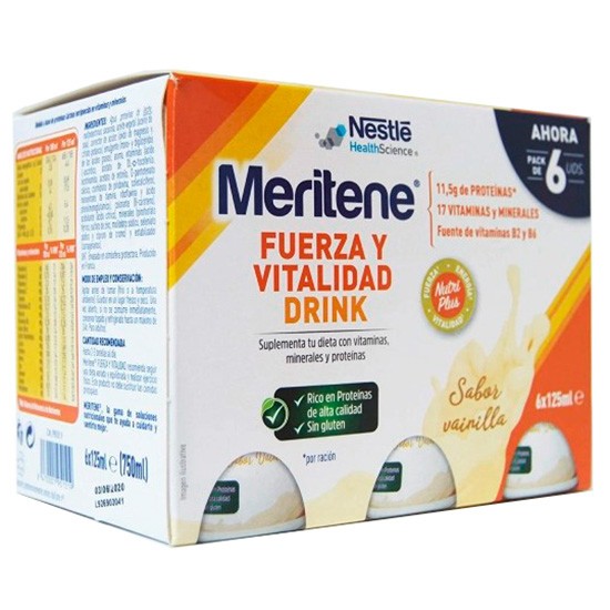 Imagen de Meritene drink vainilla 6x125 ml pack