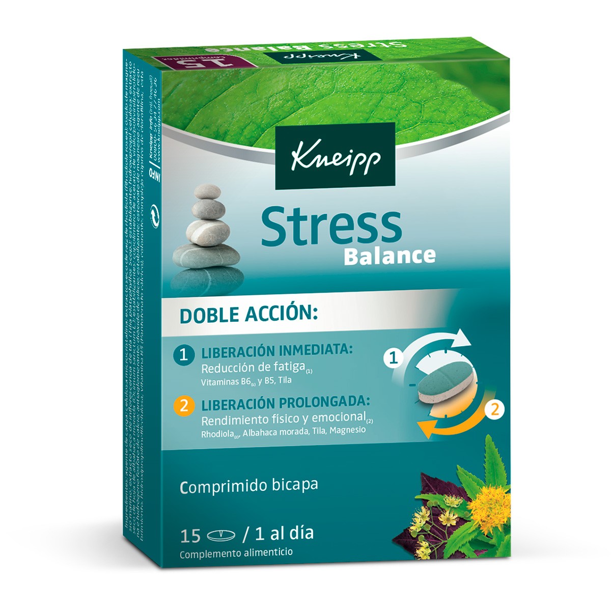 Imagen de Kneipp Stress balance 15 tabletas