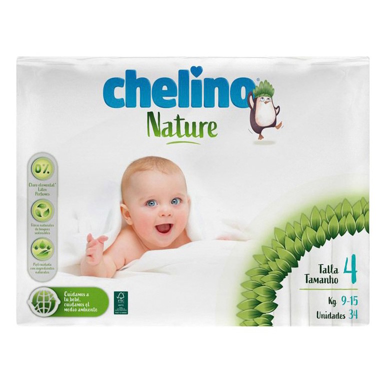 Imagen de Chelino Nature pañal talla 4 34u
