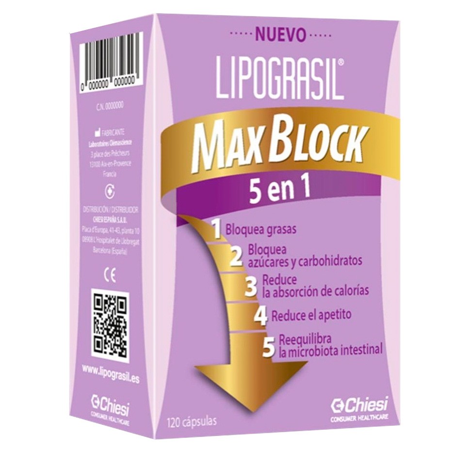 Imagen de Lipograsil max block 5 en 1 120 capsulas