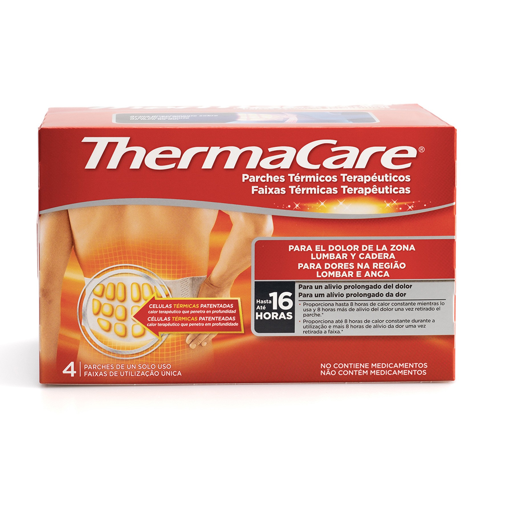 Imagen de Thermacare lumbar/cadera 4 parches térmicos