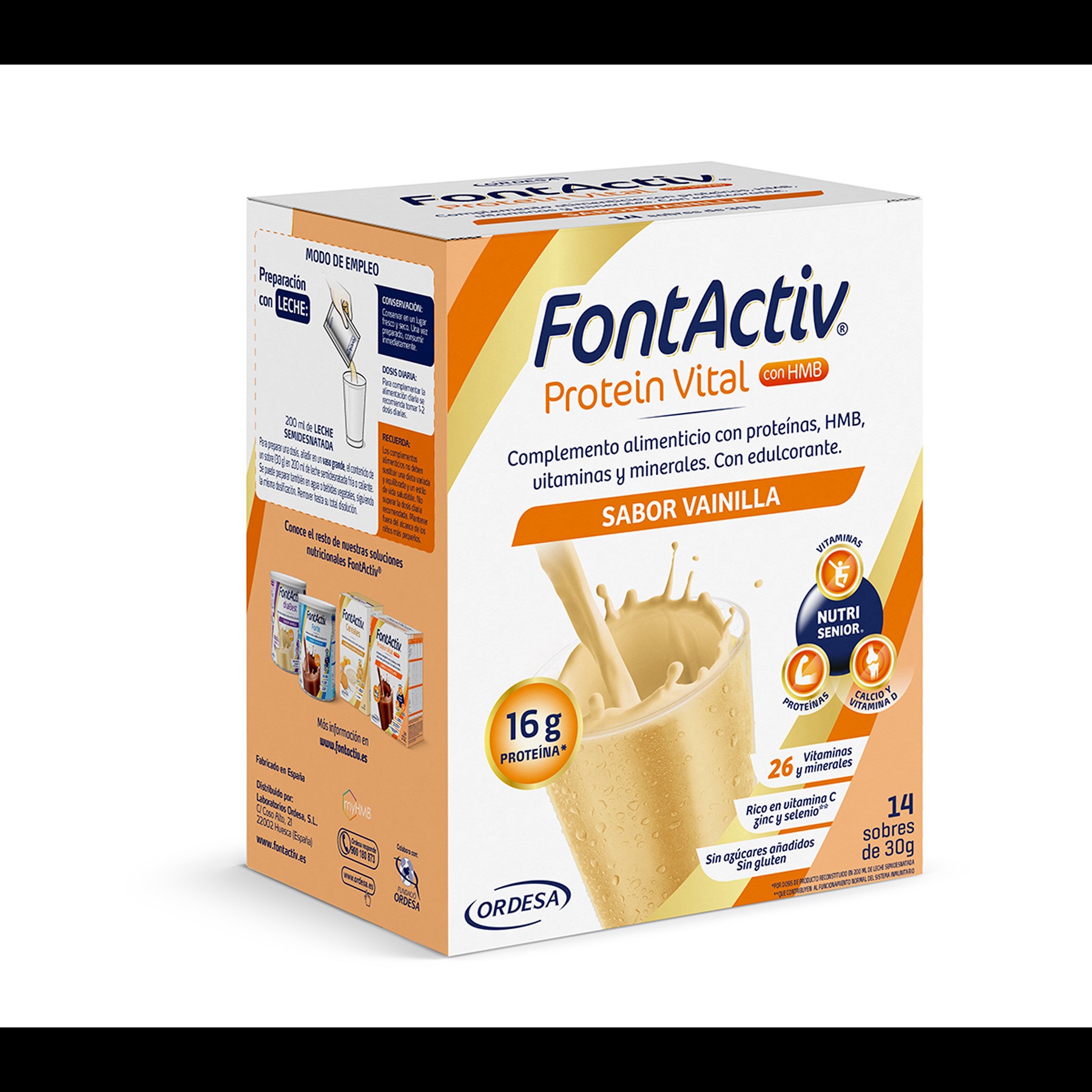 Imagen de Fontactiv protein vital vainilla 14 sobres