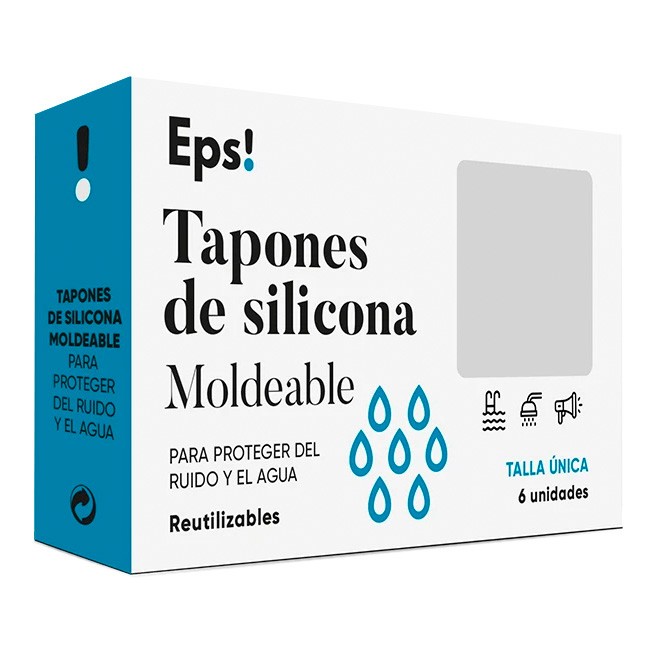 Imagen de Eps! tapones de silicona moldeable 6u