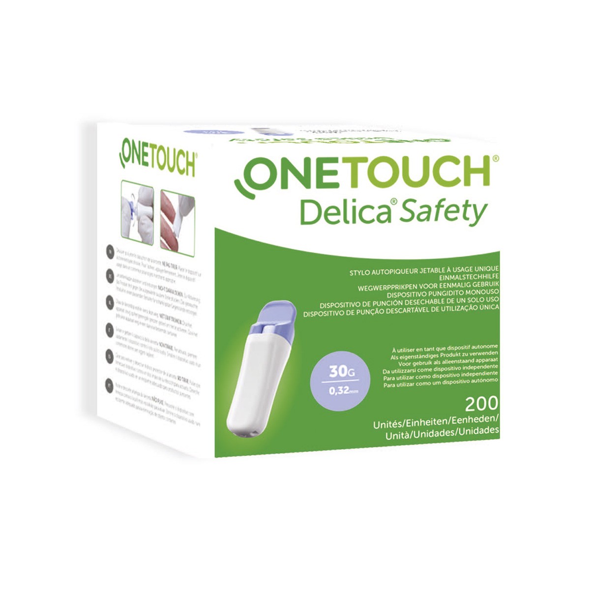 Imagen de One Touch Delica Safety lancetas 200u