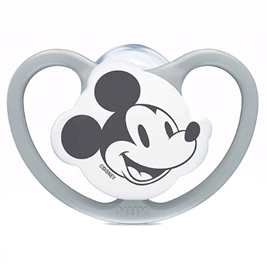 Imagen de Nuk chupete Space Mickey silicona gris 18-36 meses