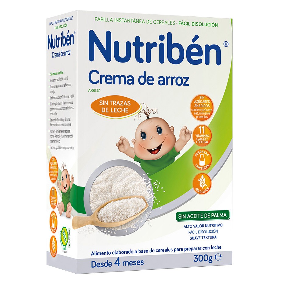 Imagen de Nutribén Crema arroz sin gluten 300gr